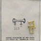 Custom Finishes 215 HO EMD Single Chime Airhorn Brass Part (Pack of 2)
