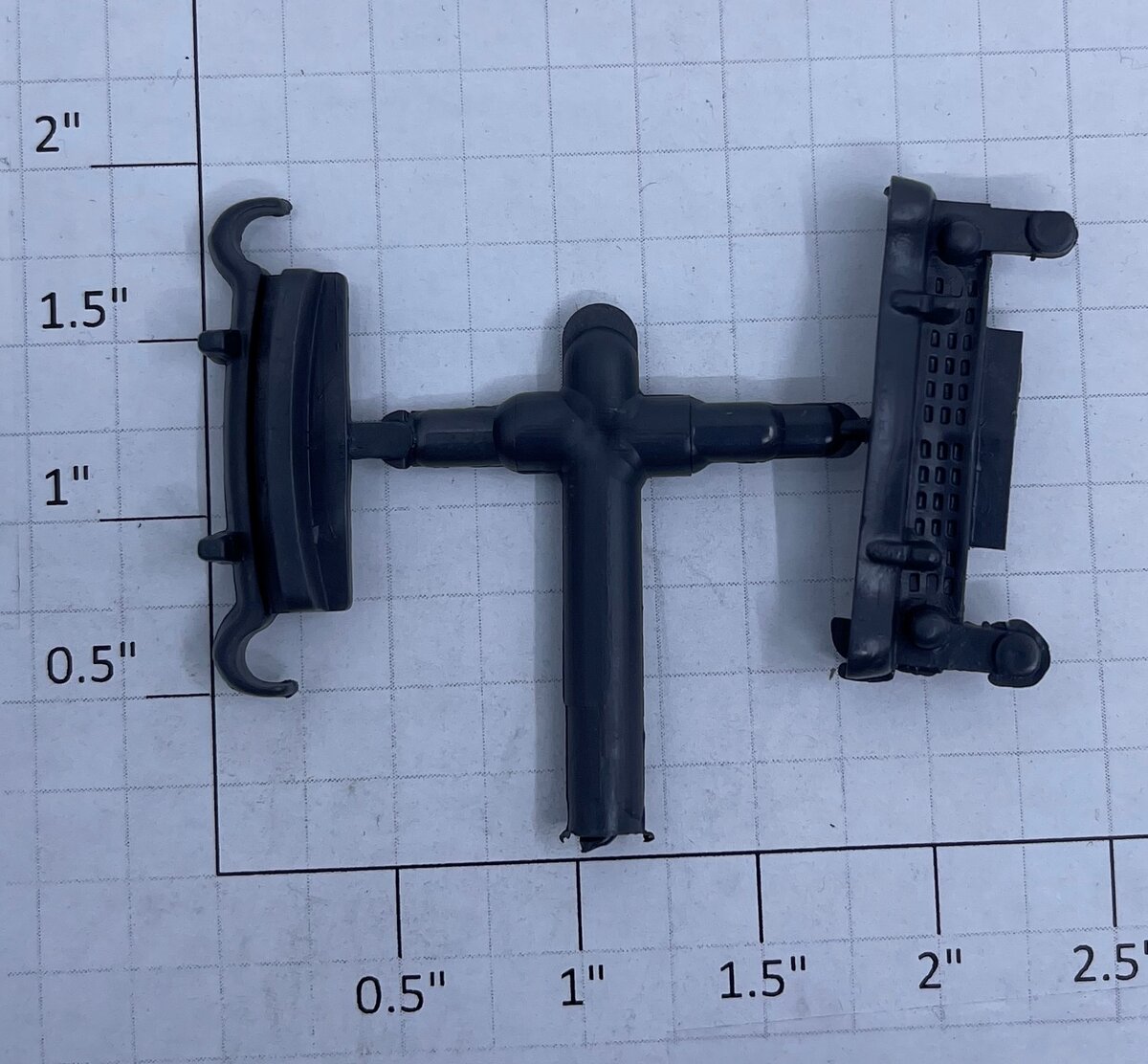 Lionel 6414-55/59 Black Automobile Front and Rear Bumpers (Set of 2)