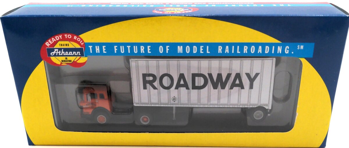 Athearn 91002 HO ROADWAY Ford "C" & 28' Wedge Trailer
