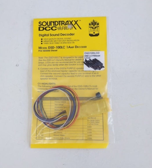SoundTraxx 820002 Digitial Sound Decoder DSD-100LC Diesel 1 Amp