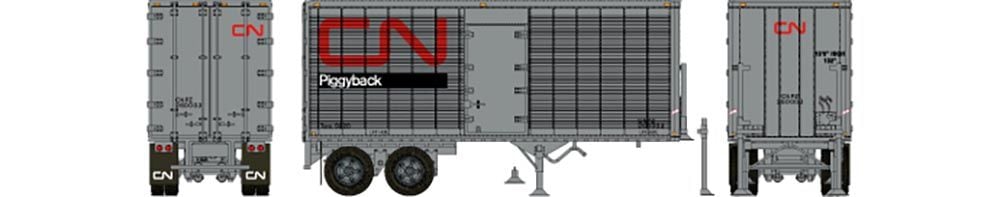 Rapido Trains 403088 HO CN 26' Can-Car Dry Van Trailer with Side Door #260003