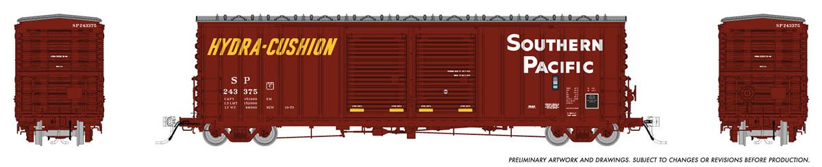 Rapido Trains 170004A HO Southern Pacific PCF B70 Boxcar Single Car #1
