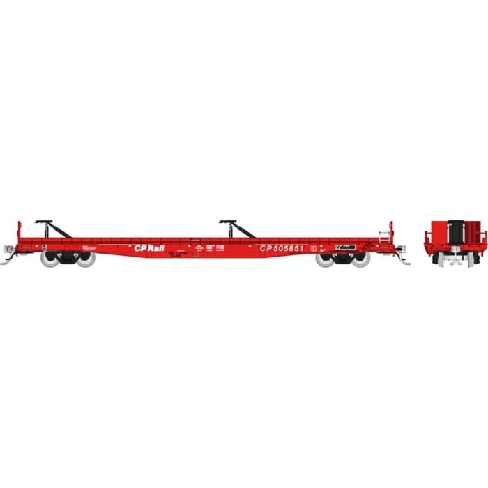 Rapido Trains 151004A HO CP Rail MIL Piggyback Flatcar #505663