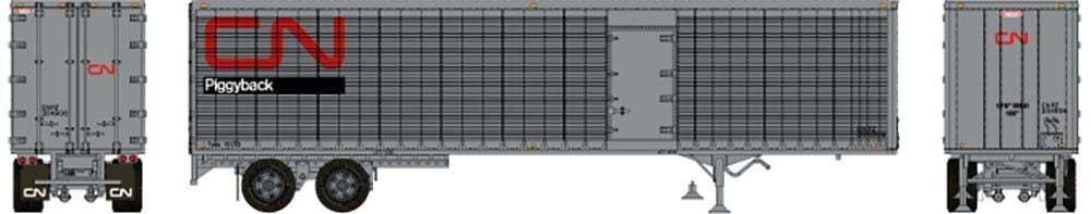 Rapido Trains 403109 HO CN 45' Trailmobile Dry Van Trailer w/ Side Door #204906