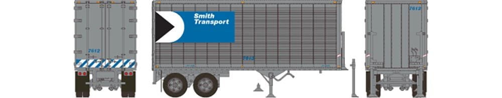 Rapido Trains 403076 HO Smith Transport 26' Can-Car Dry Van Trailer #7612