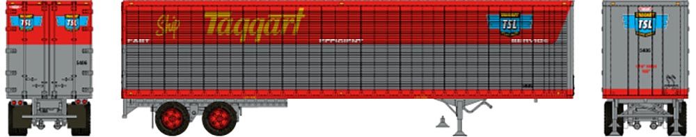Rapido Trains 403105 HO Taggart Trucking 45' Trailmobile Dry Van Trailer #5465
