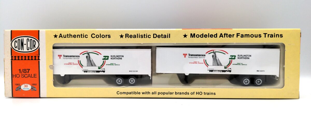 Con-Cor 0004-008207 HO Transamerica 45' Rivet Side Trailer (Pack of 2)