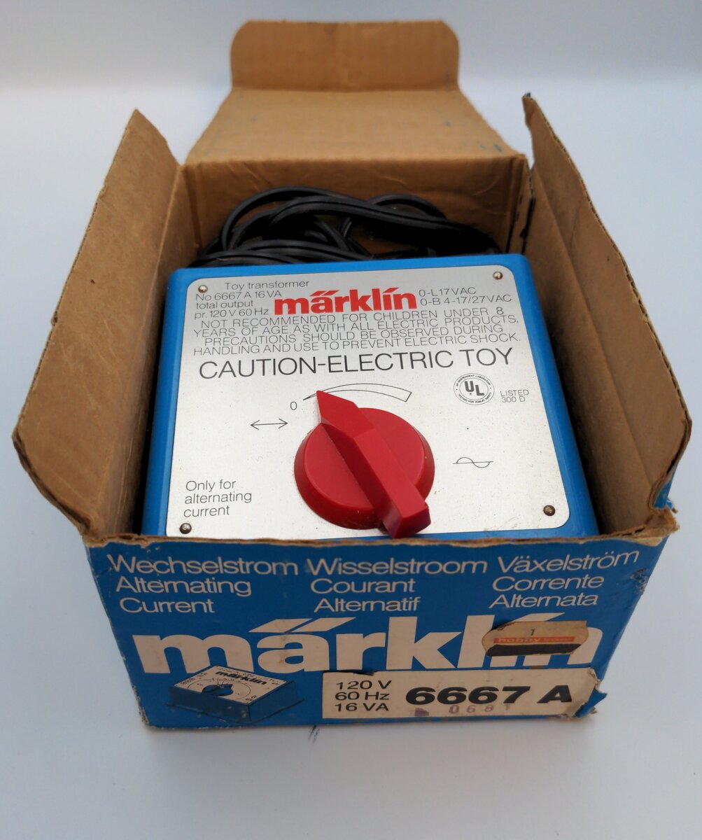 Marklin 6667A 16VA Toy Transformer