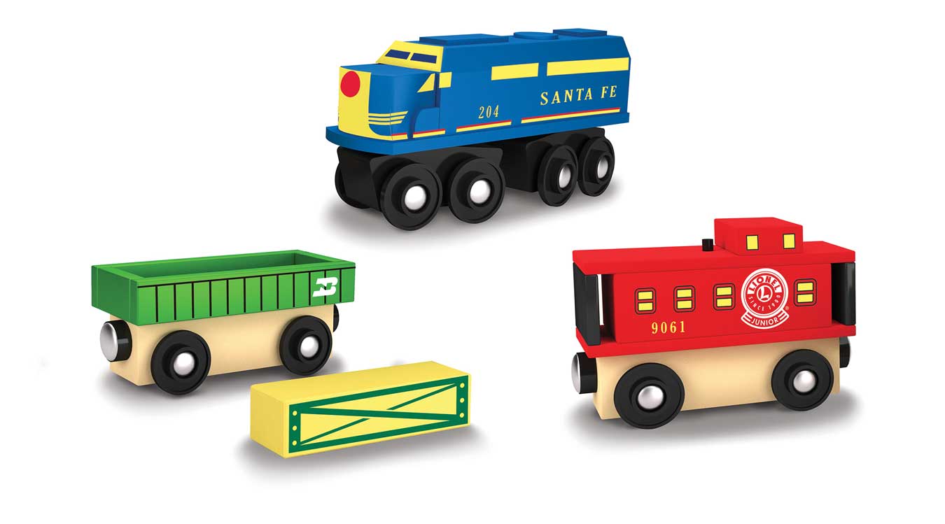 Train Enthusiast Vendors 420184 Lionel BNSF Wood Cargo 3-Car Train Set