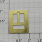Lionel 300-100X Brass 3-Pane Window Frame Insert