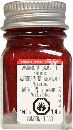 Testors 1105 Stop Light Red Enamel Model Paint - 1/4 oz Bottle