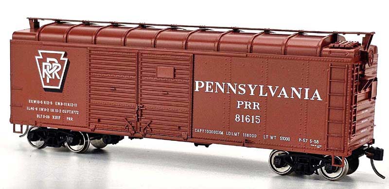 Bowser 43342 HO PRR Shadow Keystone RTR X31F 4-Door Turtle Roof Boxcar #81674