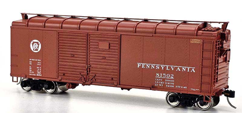 Bowser 43339 HO PRR Circle Keystone RTR X31F 4-Door Turtle Roof Boxcar #81582