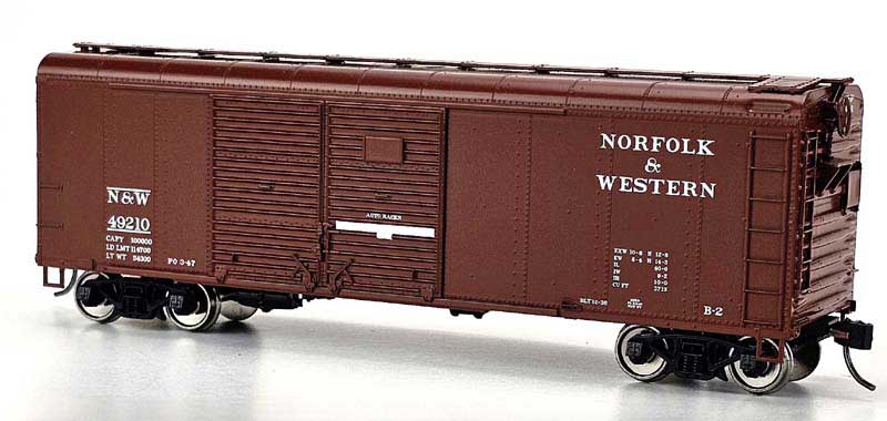 Bowser 43312 HO Norfolk & Western RTR X31 B2 Round Flush Roof Boxcar #49239
