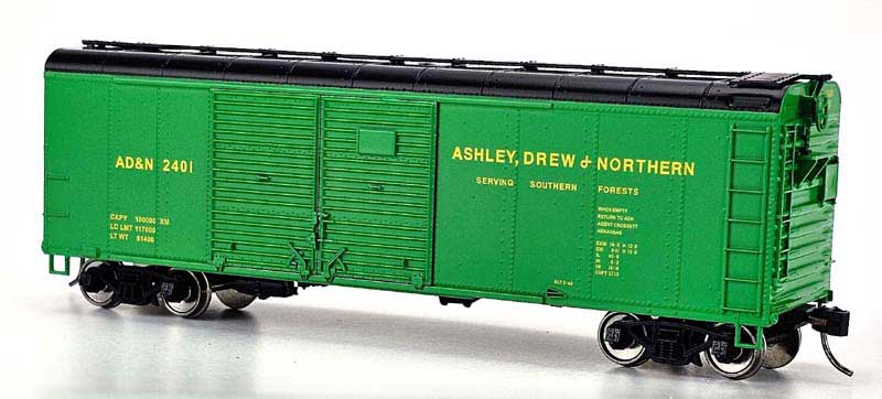 Bowser 43305 HO Ashley, Drew & Northern RTR X31 Round Flush Roof Boxcar #2403