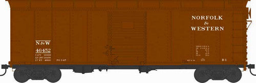 Bowser 43313 HO NW RTR X31 B1 Double-Door Round Flush Roof Boxcar #46452