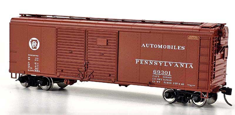 Bowser 43320 HO PRR RTR Circle Keystone X31A Round Inset Roof Boxcar #69322