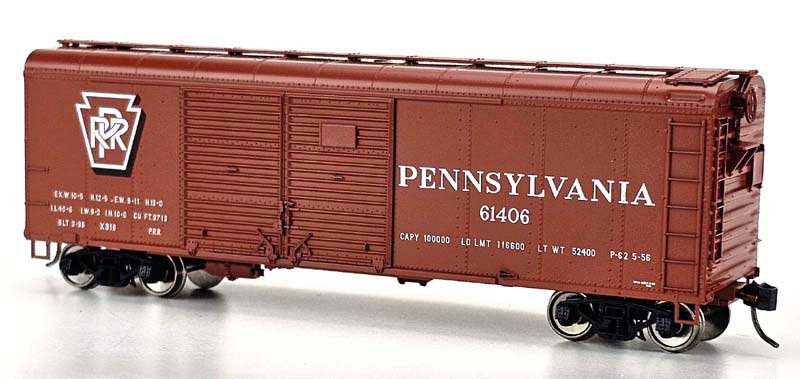 Bowser 43328 HO PRR RTR X31B Double-Door Round Flush Roof Boxcar #61406