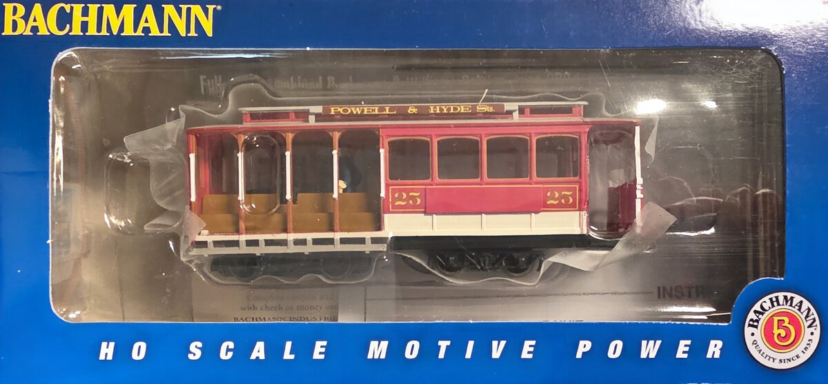 Bachmann 60529 HO Red & Gray Cable Car #25