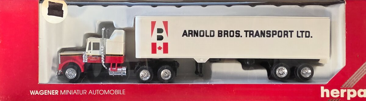 Herpa 6005 HO Arnold Bros. Transport LTD Kenworth 40' Dry Van Tractor & Trailer