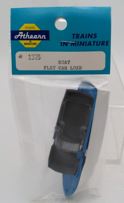 Athearn 1375 HO Scale Boat Flat Car Load Assorted Colors Plastic Kit