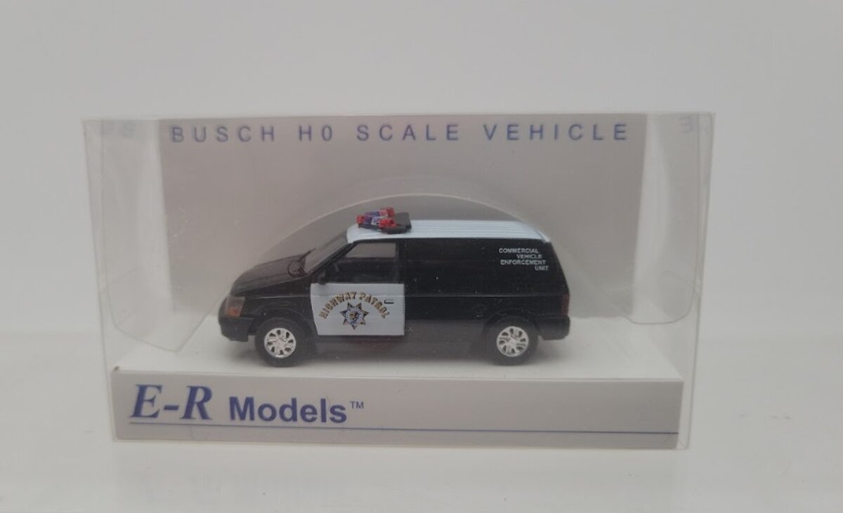 E-R Model 040-92452 HO Scale Commercial Vehicle Enforcement Van Highway Patrol