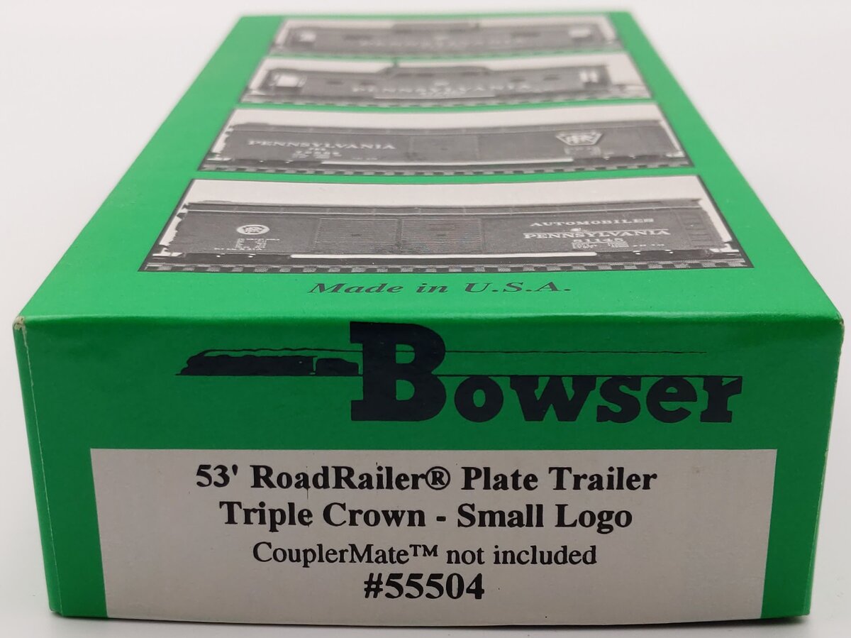 Bowser 55504 HO 53' RoadRailer Platewall Trailer Triple Crown Kit #: 461786