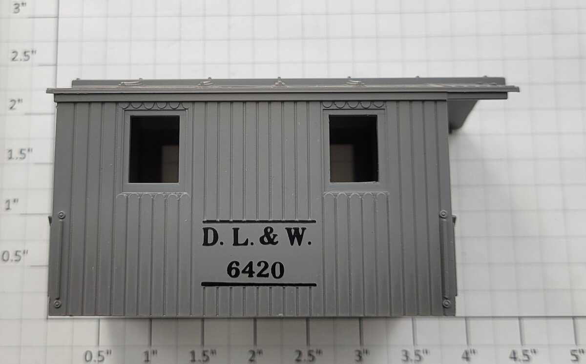 Lionel 6420-7 D.L. & W. Work Caboose Dark Gray Cab without Chimney
