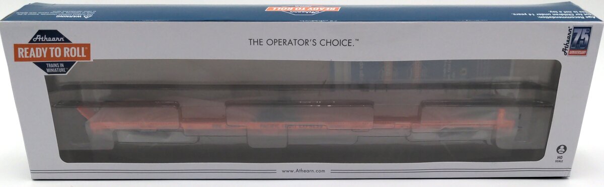 Athearn 27670 HO RTR 85' TOFC Flat, PFE #513020