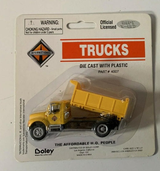 Boley 4007 1:87 Dept 1-87 Yellow International Dump Truck