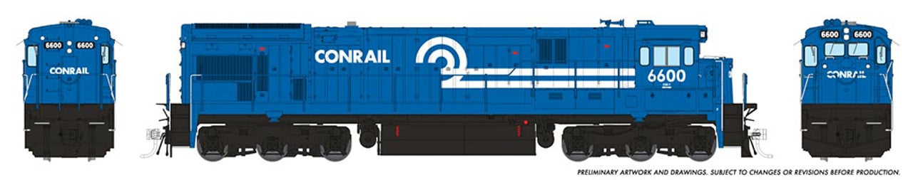 Rapido Trains 42011 HO Conrail GE C30-7 Diesel Locomotive Standard DC #6605