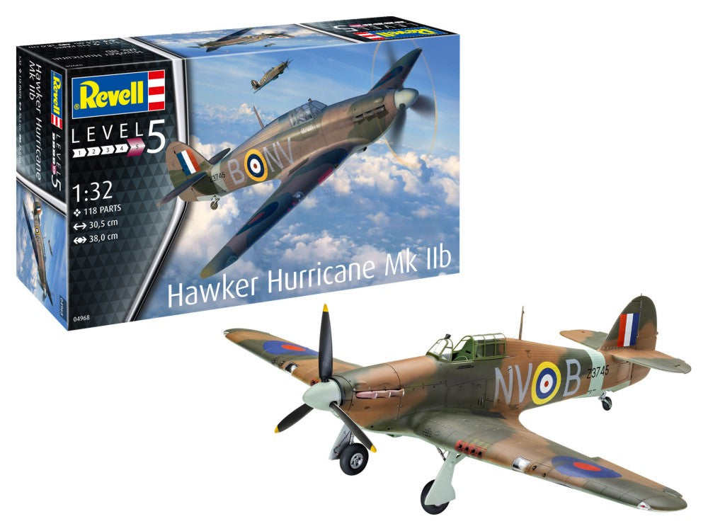 Revell of Germany 04968 1:32 Hawker Hurricane Mk Iib Aircraft Plastic Model Kit