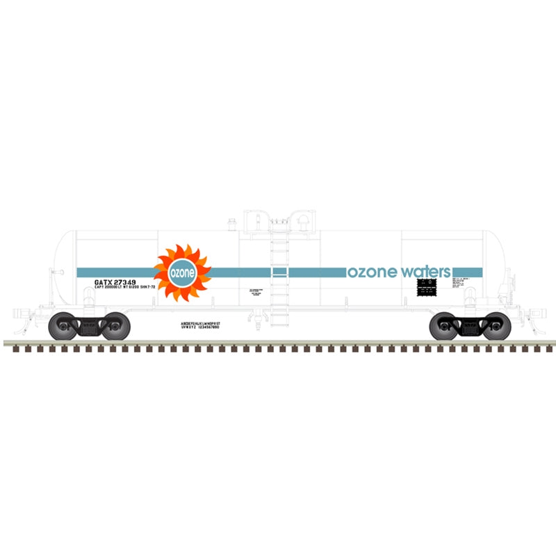 Atlas 50006306 N Ozone Waters 20,700 Gallon Tank Car GATX #27349
