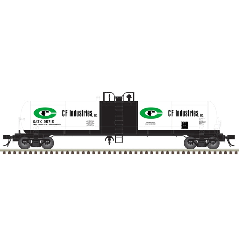 Atlas 50006297 N CF Industries 20,700 Gallon Tank Car GATX #25722