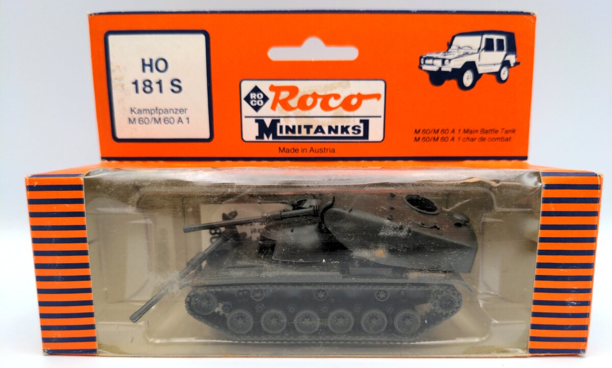 Roco 181S HO Scale MiniTanks M60/M60A1 Plastic Tank