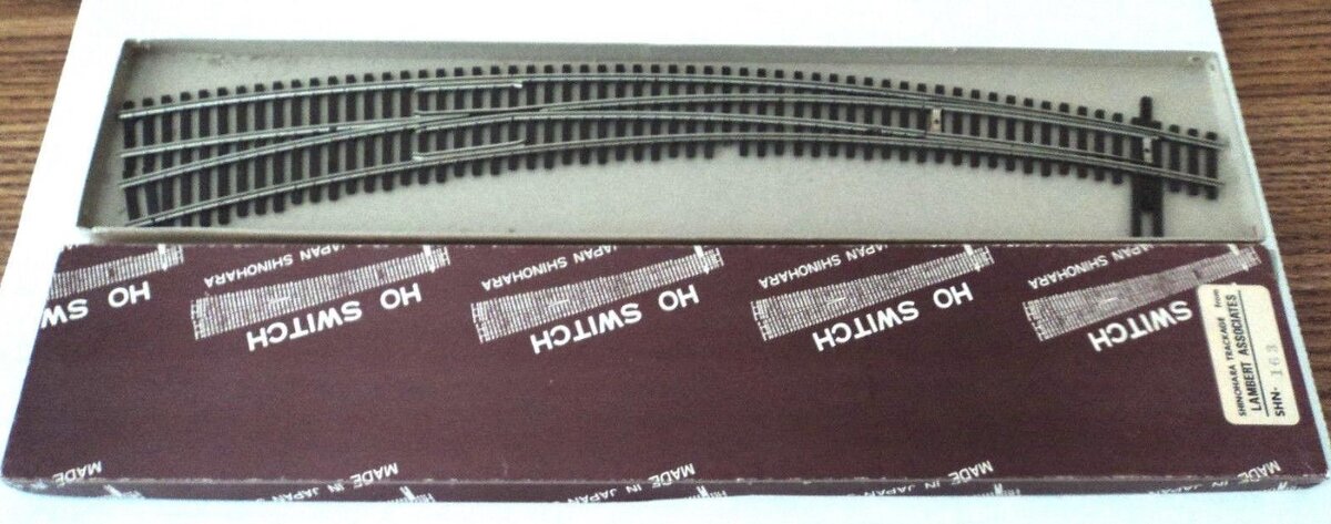 Shinohara Track HO N100 #8 Curved L/H Single Track
