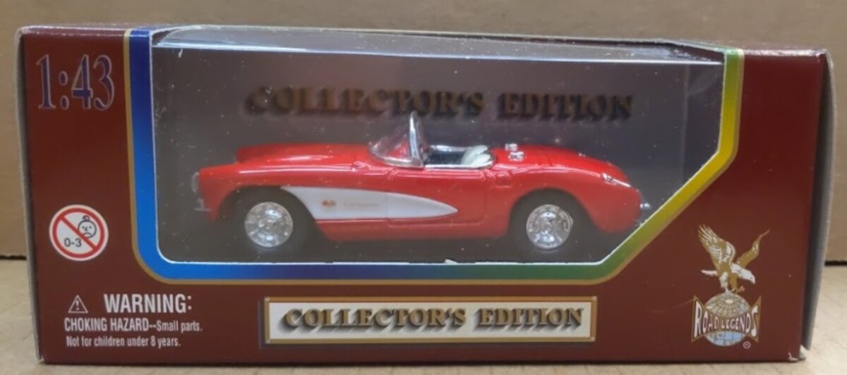Road Legends 94243 1:43 Red Chevrolet Corvette 1957 Car