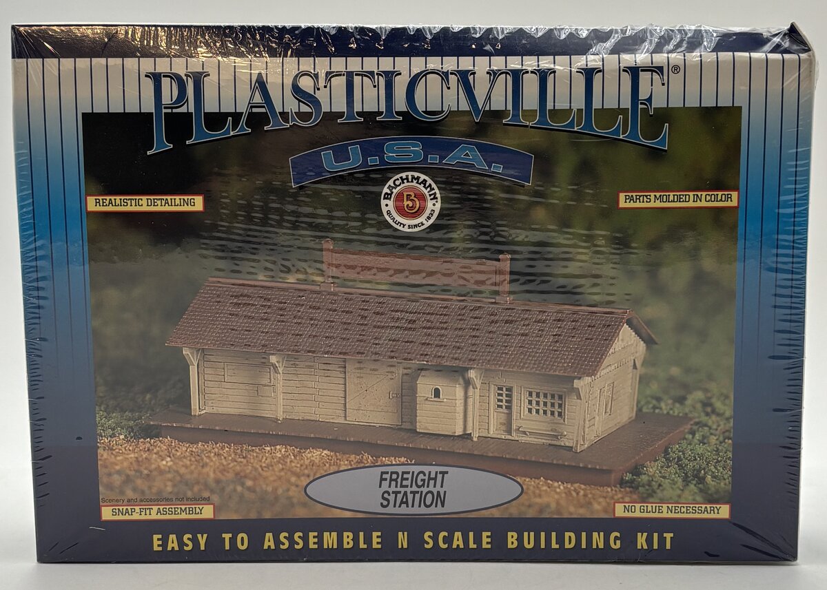 Bachmann 45852 N Scale Plasticville Freight Station Building Kit