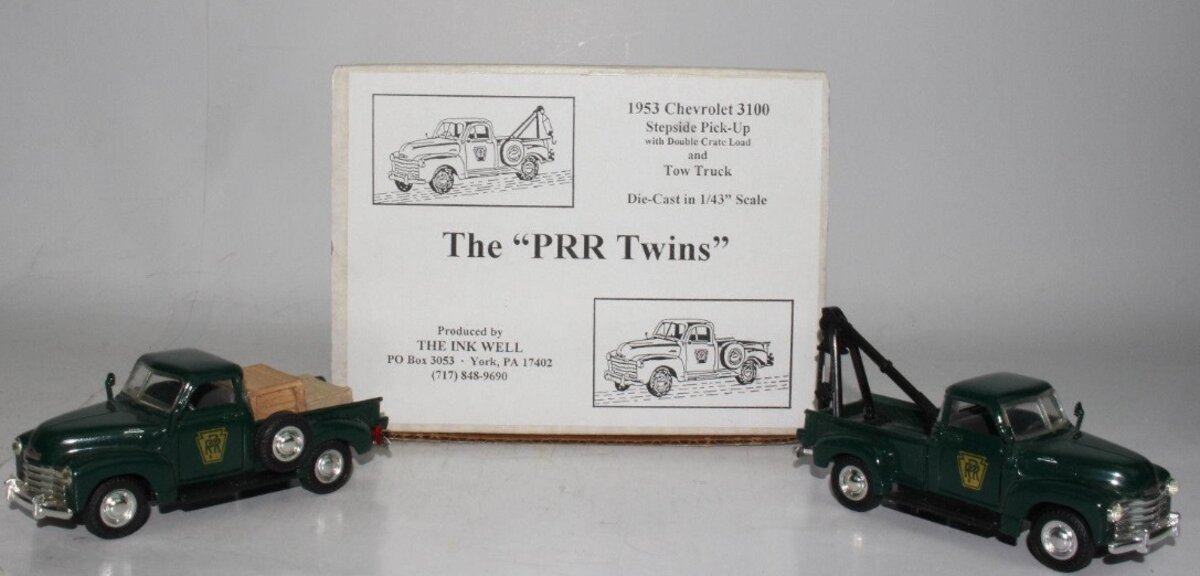 The Ink Well 1:43 The PRR Twins 1953 Chevrolet Truck Pickup&Tow Truck 21 Pennsy