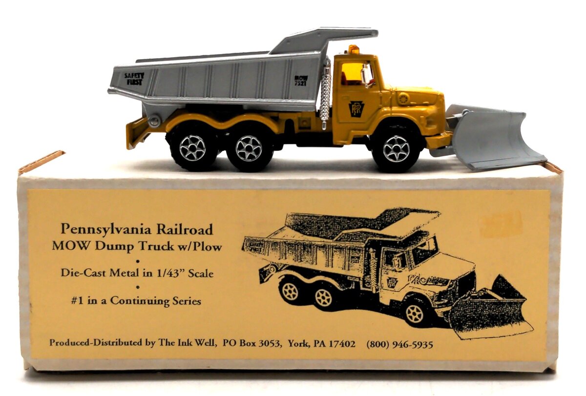 The Ink Well 1:43 Pennsylvania Railroad MOW Dump Truck W/Plow