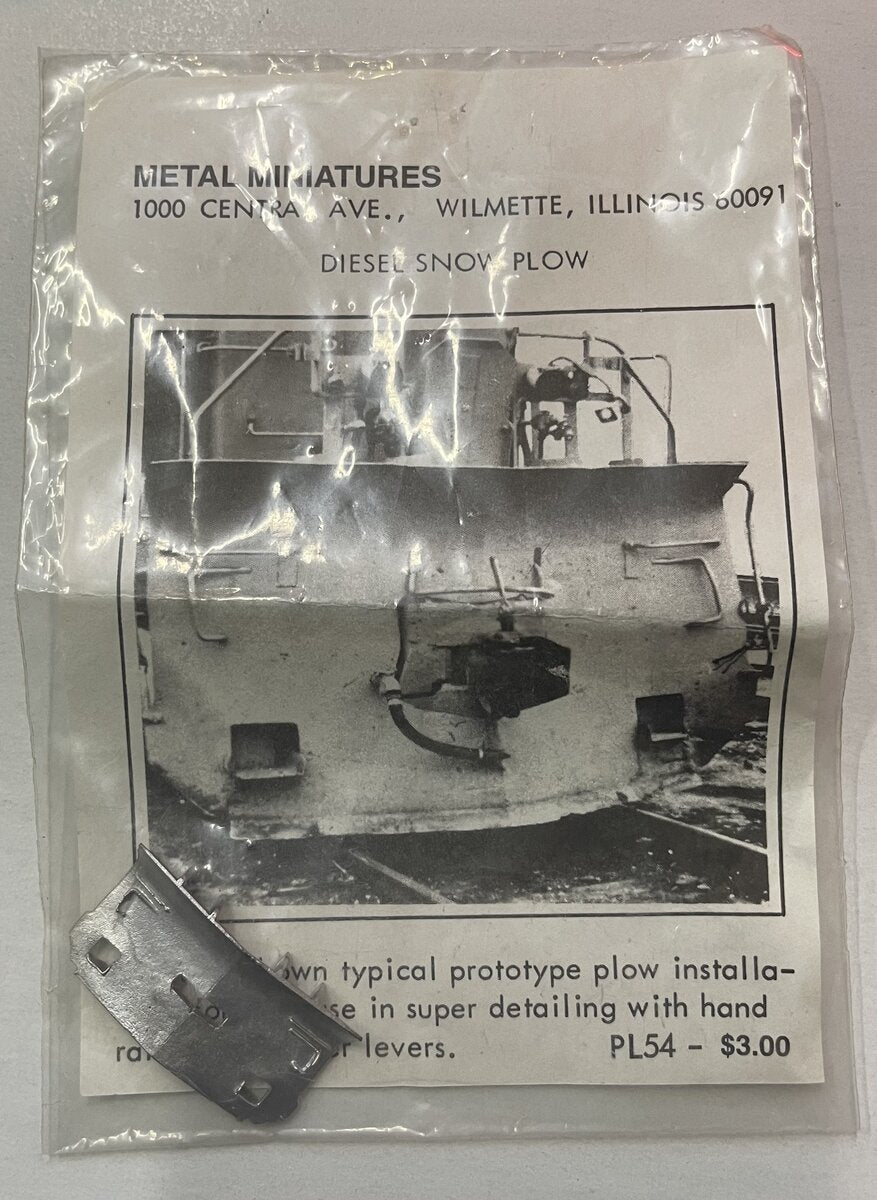 Holgate & Reynolds PL54 Metal Miniatures Diesel Snow Plow