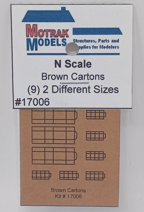 Motrak Models 17006 N Brown Carton Boxes Kit