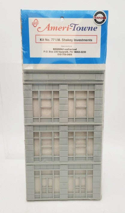 Ameri-Towne 77 O Scale I.M. Shakey Investments Front Building