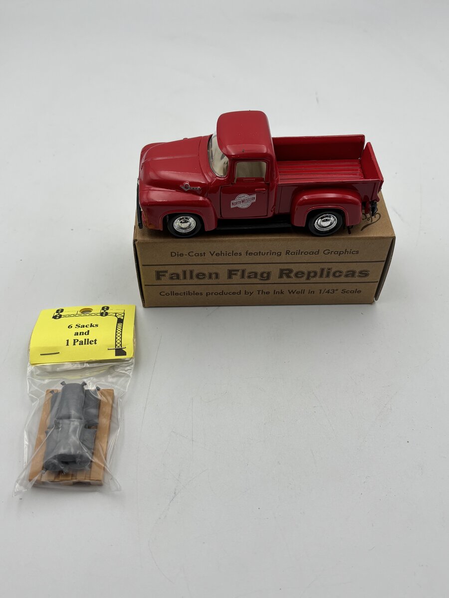 Fallen Flag Replicas 12 1:43 "C&NW Railway" 1956 Ford Pick-Up Truck