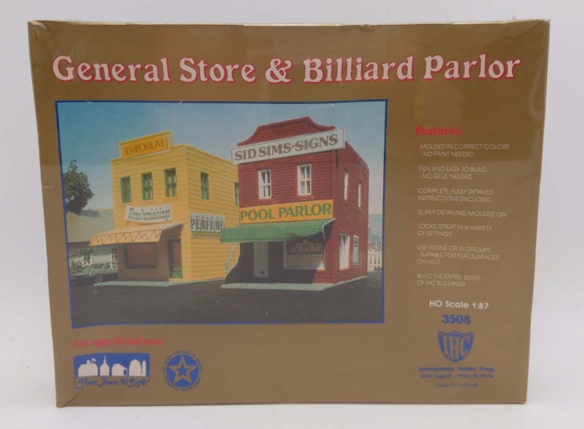 IHC 3508 HO General Store & Billiard Parlor Building Kit