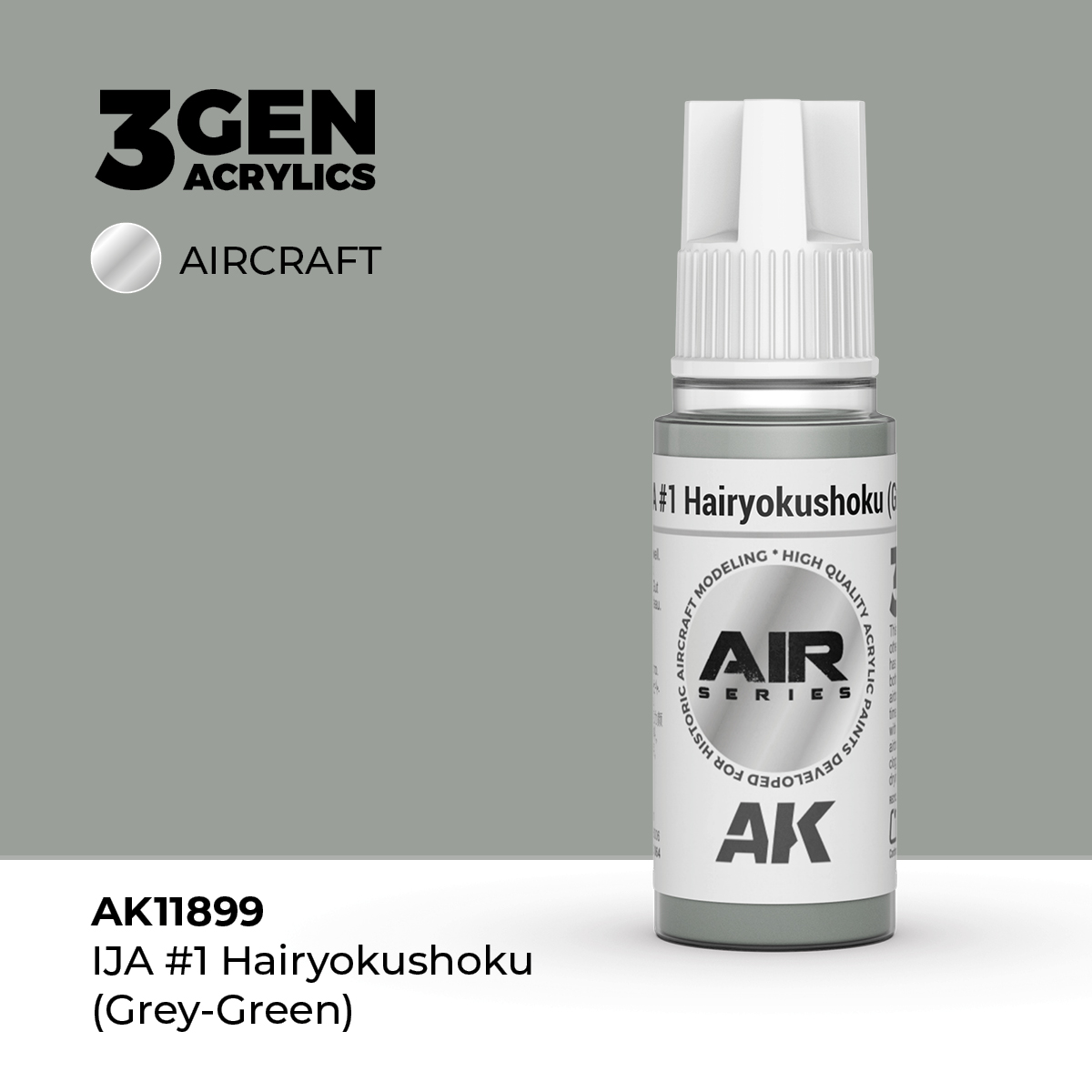 AK Interactive AK11899 Air Series IJA #1 Hairyokushoku 17 ml Paint Bottle