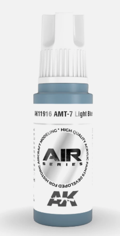 AK Interactive AK11916 Air Series AMT-7 Light Blue 17 ml Paint Bottle