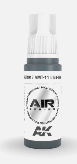 AK Interactive AK11917 Air Series AMT-11 Blue-Grey 17 ml Paint Bottle