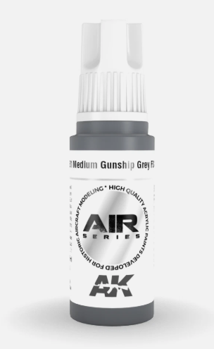 AK Interactive AK11881 Medium Gunship Grey FS 36118 17 ml Paint Bottle