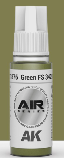 AK Interactive AK11876 Air Series Green FS 34258 17 ml Paint Bottle